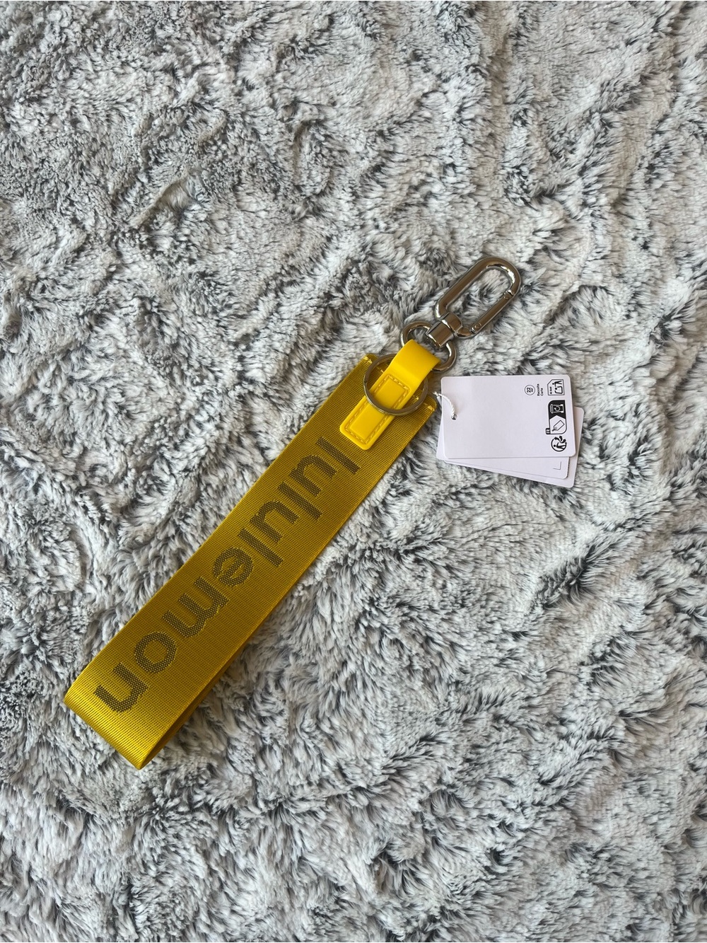 lululemon athletica Yellow Branded Key Strap